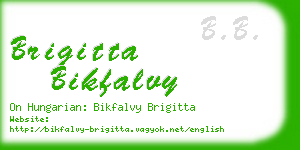 brigitta bikfalvy business card